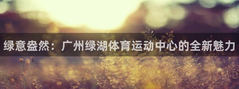 谈球吧：绿意盎然：广州绿湖体育运动中心的全新魅力